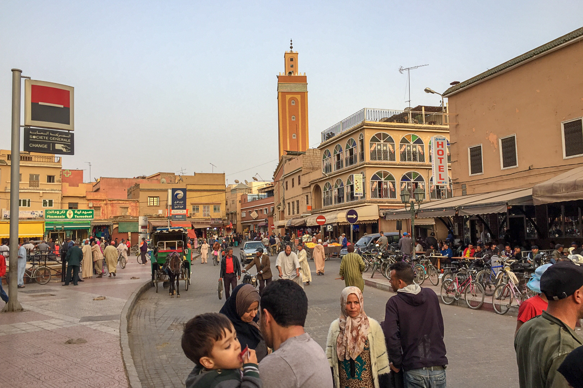 Busy road in Taroudant
